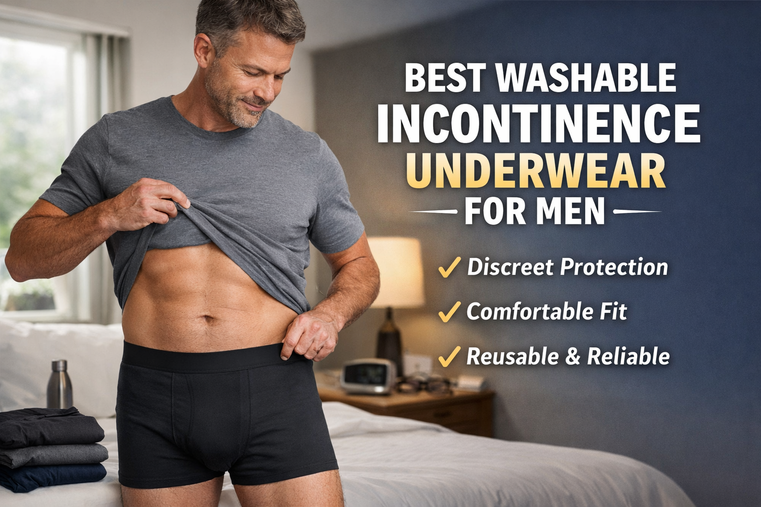 Best Washable Incontinence Underwear for Men