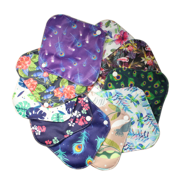 3 pcs Reusable Organic Cotton Sanitary Lua Pads