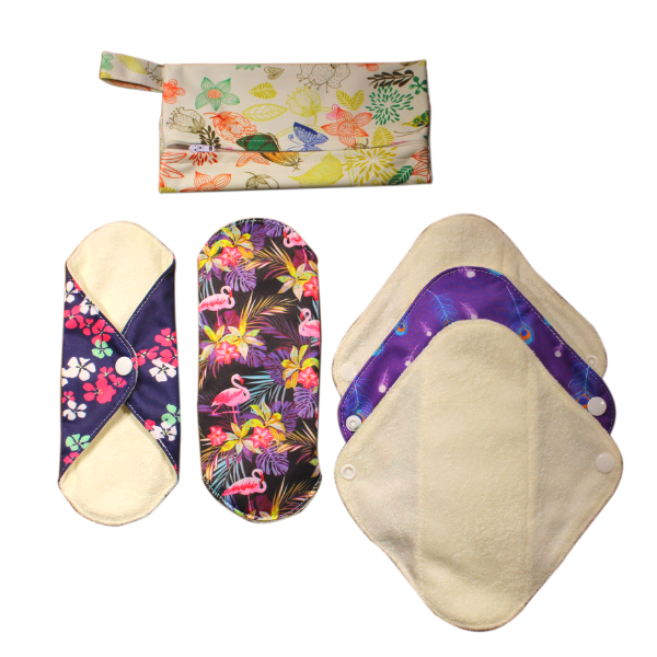 3 pcs Reusable Organic Cotton Sanitary Lua Pads